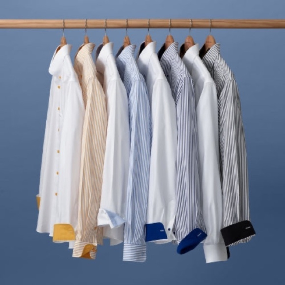 Paul Fredrick Lime luxury Button down